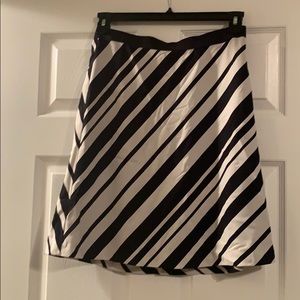 Black & White Striped Skirt
